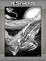 Flaming Ghost Whale by Jeshields