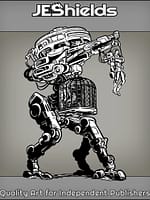 Tripod War Machine with Captive by Jeshields