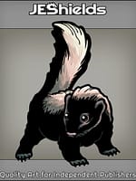 Cute Baby Skunk by Jeshields and Juan Gutierrez