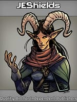 Horned Elven Mage by Jeshields and Juan Gutierrez