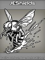 Killer Bee with Blood Spatter by Jeshields