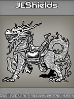 Chinese Dragon with Saddle by Jeshields