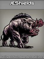 Giant Boar with Bood Tusks by Jeshields and Juan Gutierrez