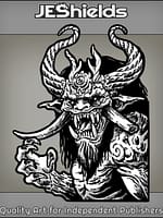 Oni Demon with Broken Tusk by Jeshields