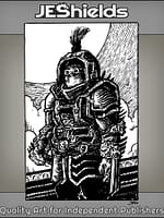 Weird Warrior in Desert Sun by Jeshields