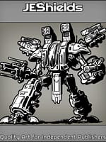 Biped War Machine Mecha by Jeshields