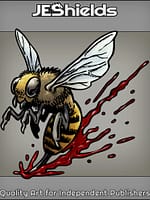 Killer Bee with Blood Spatter by Jeshields and Juan Gutierrez