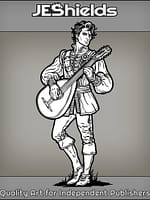 Bard in Velvet with Lute by Jeshields