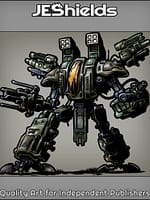 Biped War Machine Mecha by Jeshields and Juan Gutierrez