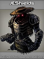 Robot Cowboy with Pistol by Jeshields and Juan Gutierrez