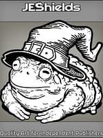 Fat Toad with Hat by Jeshields