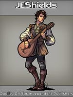 Bard in Velvet with Lute by Jeshields and Juan Gutierrez