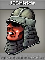 Samurai Shogun War Mask Helmet by Jeshields and Juan Gutierrez