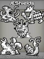 Spot Classic Monsters A by Jeshields