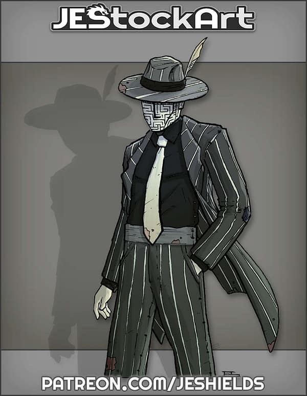Vigilante In Striped Suit with Tie by Jeshields