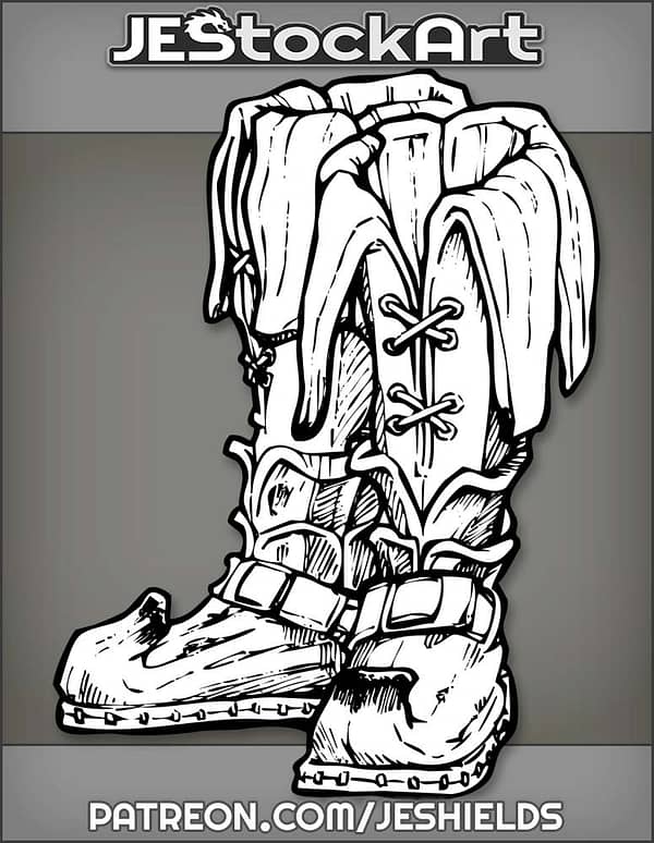 Latched Elven Boots Made From Banana Peels by Jeshields