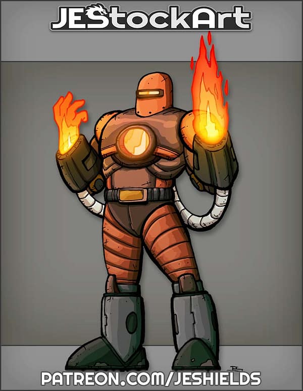 Living Flame Hero In Furnace Suit by Jeshields