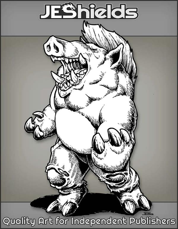 Mutant Swine or Lycanthrope Boar Pig by Jeshields