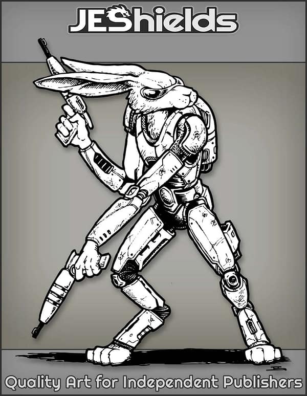 Jack Rabbit with Twin Pistols and Jetpack by Jeshields