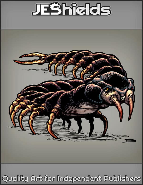 Giant Centipede with Large Piners by Jeshields and Juan Gutierrez