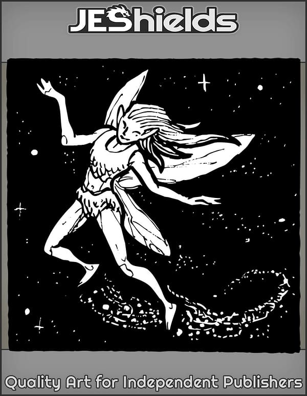 Fairy Flying In Night Space by Jeshields