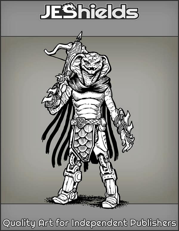 Snake Man Assassin with Crossbow by Jeshields