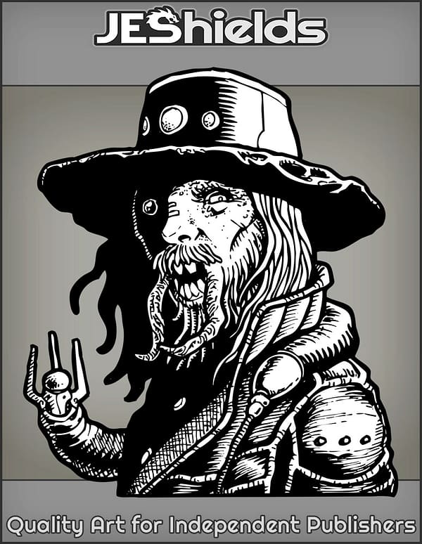Insect Cowboy with Cyborg Eye by Jeshields