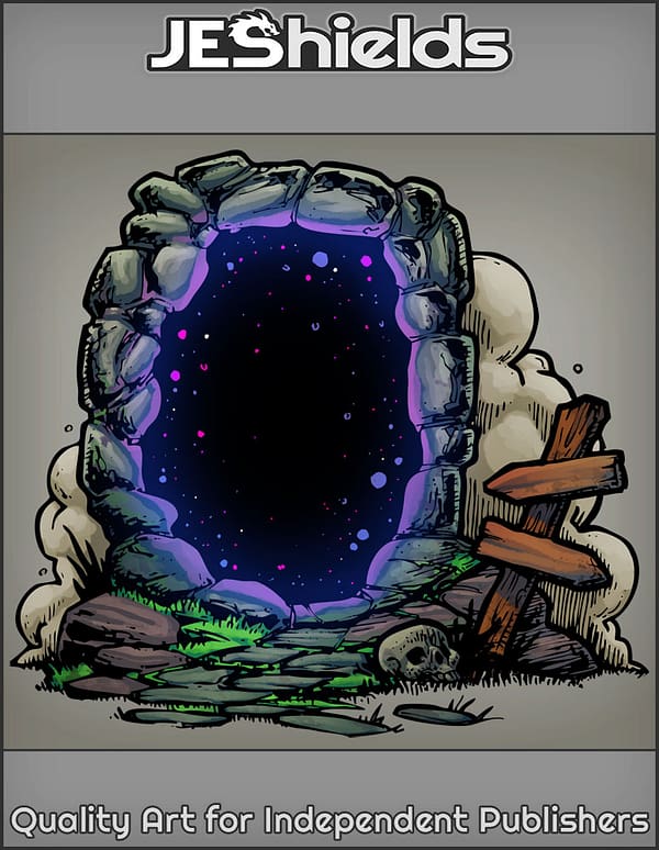 Dimensional Portal with Sign by Jeshields and Juan Gutierrez