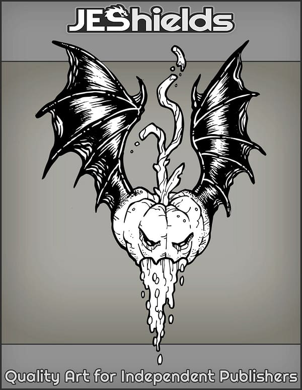 Pumpkin with Bat Wings by Jeshields