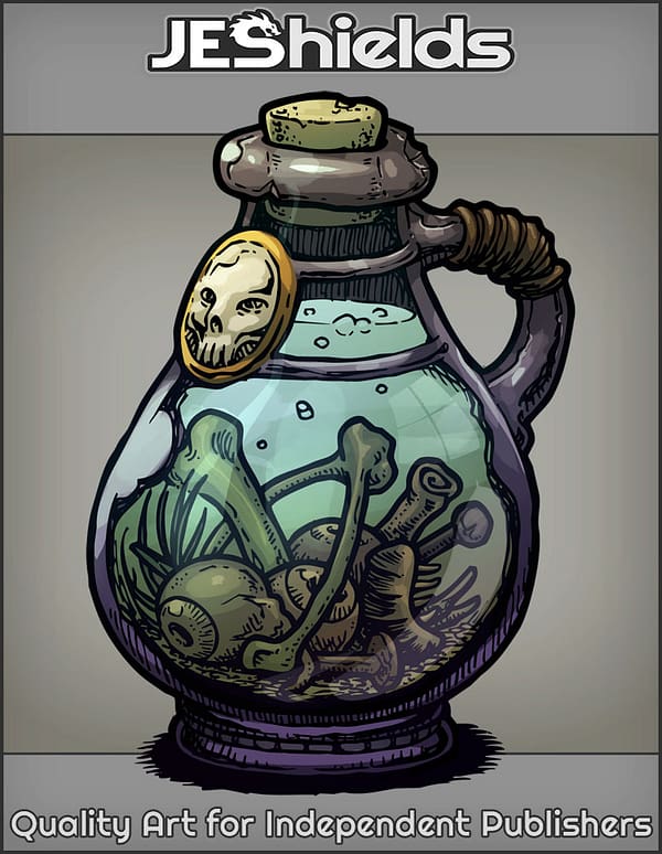 Witch Bottle with Eyes and Stuff by Jeshields and Juan Gutierrez