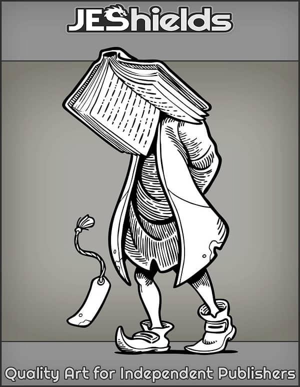 Walking Book Girl by Jeshields