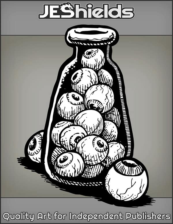 Glass Jar of Eyeballs by Jeshields