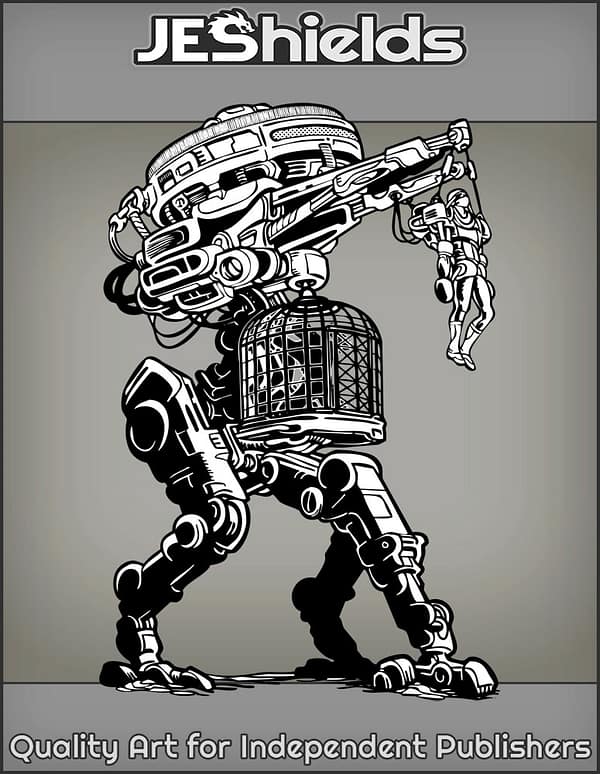 Tripod War Machine with Captive by Jeshields