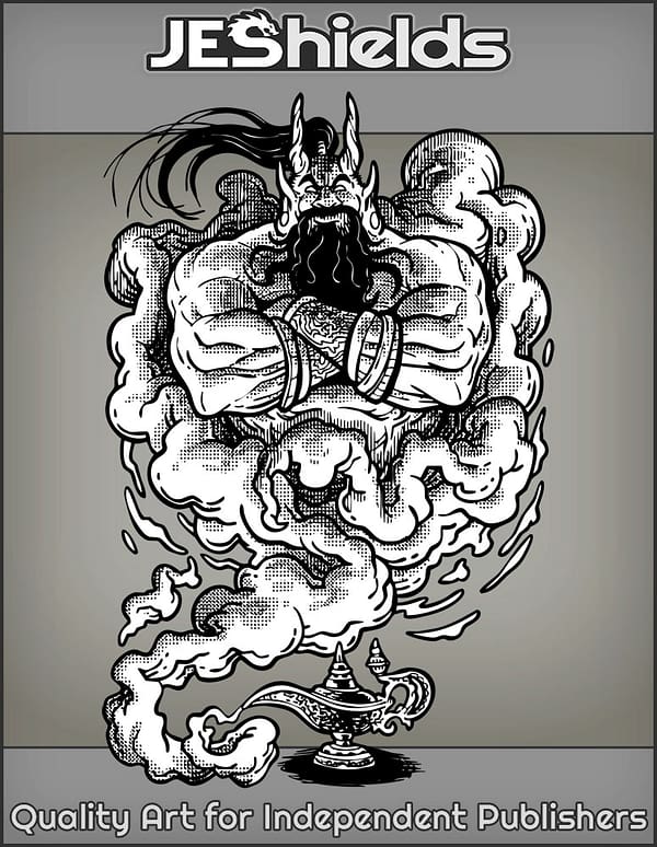 Genie with Horns from Lamp by Jeshields