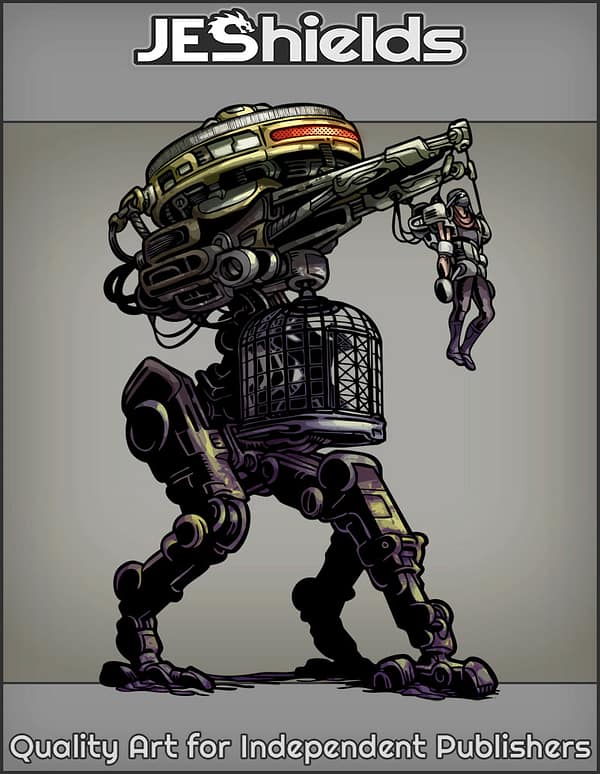 Tripod War Machine with Captive by Jeshields and Juan Gutierrez