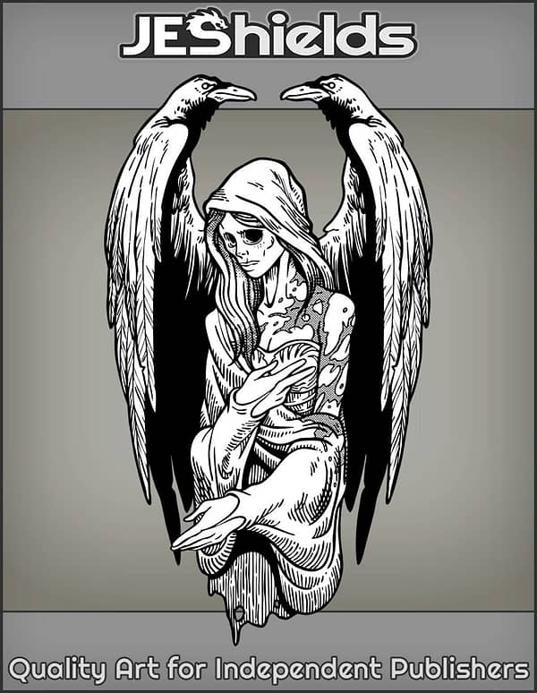 Female Raven Death Angel by Jeshields