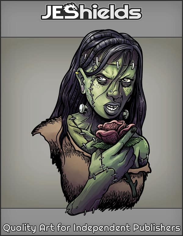 Frankenstein Girl Portrait by Jeshields and Juan Gutierrez