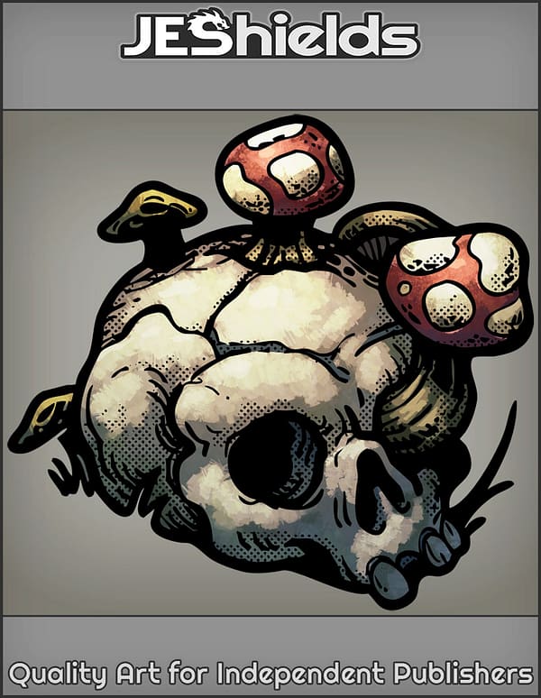Mushroom Growth on Skull by Jeshields and Juan Gutierrez