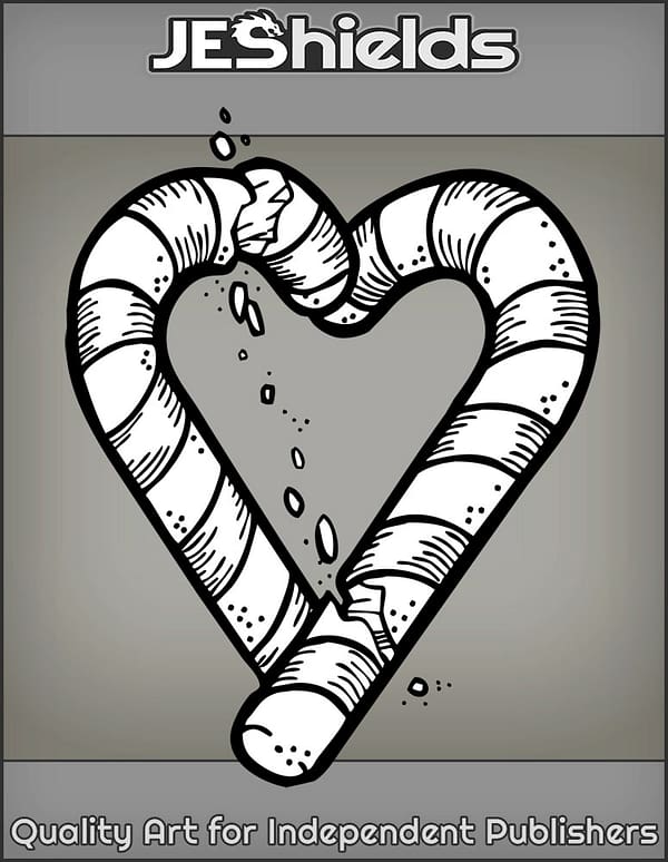 Broken Candy Cane Heart by Jeshields