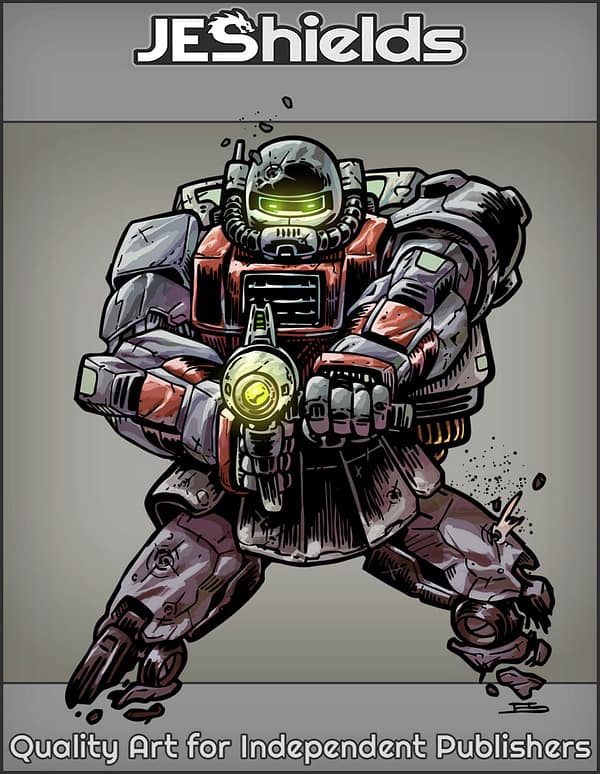 Domed Mech with Weapon by Jeshields and Juan Gutierrez