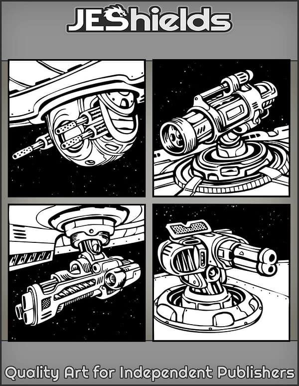 Four Ranged Weapon Turrets by Jeshields