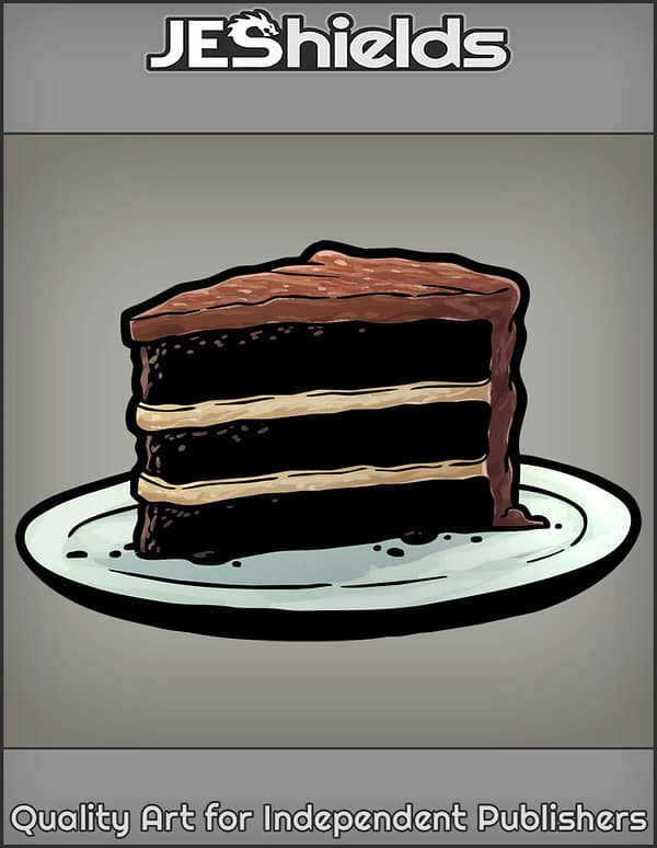 Chocolate Cake on Plate by Jeshields and Juan Gutierrez