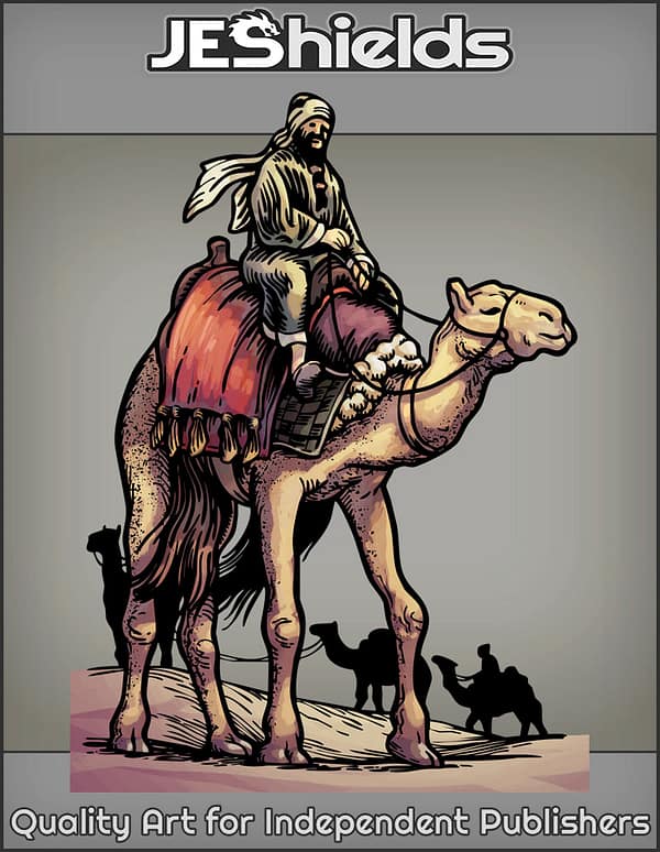 Desert Camel Caravan by Jeshields and Juan Gutierrez