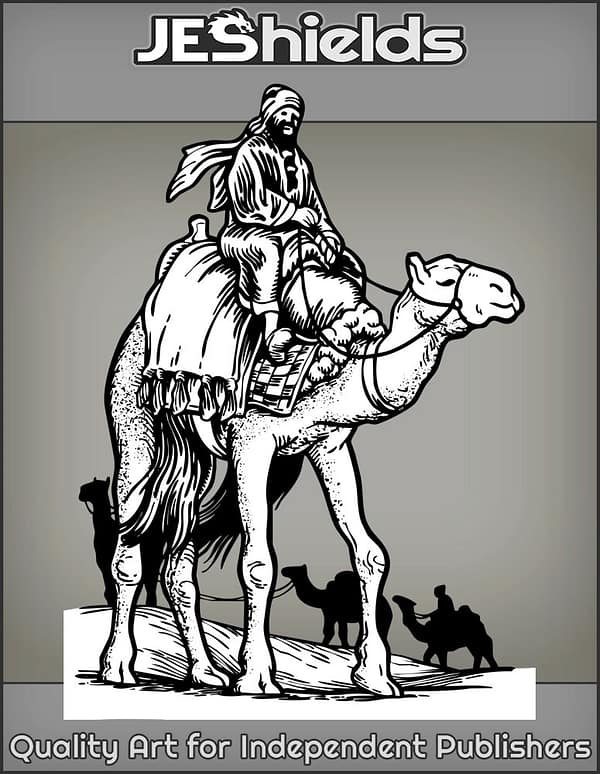 Desert Camel Caravan by Jeshields
