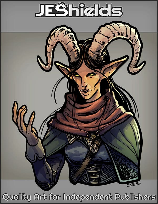 Horned Elven Mage by Jeshields and Juan Gutierrez