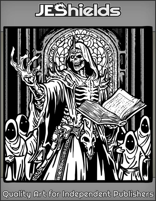 One Eyed Lich with Cultists by Jeshields