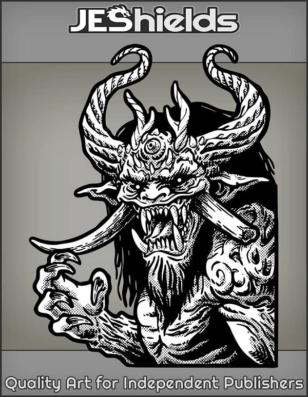 Oni Demon with Broken Tusk by Jeshields