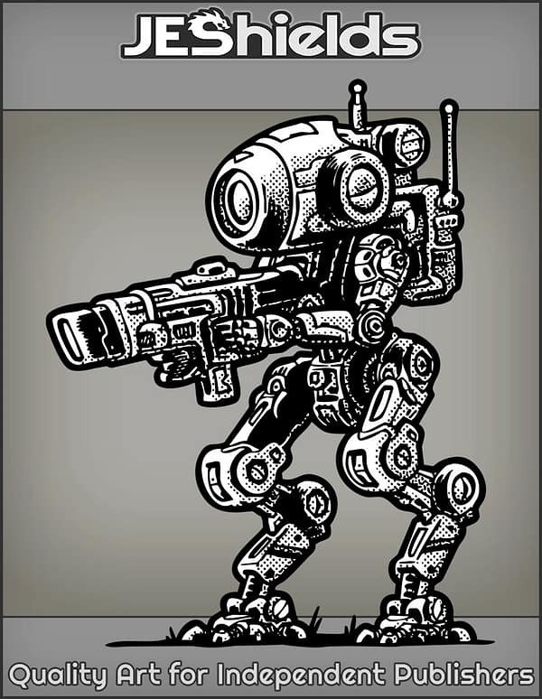 Robot Assault Droid with Rifle by Jeshields