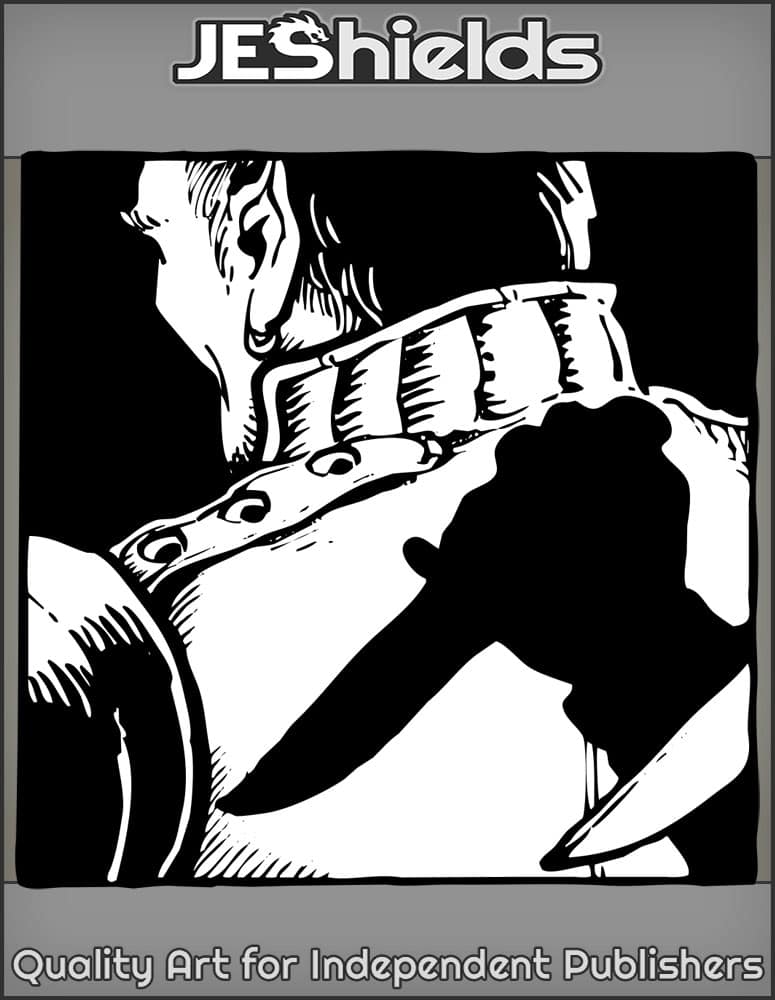 Fantasy - Armored Elf with Backstab Shadow - INB | Jeshields.com